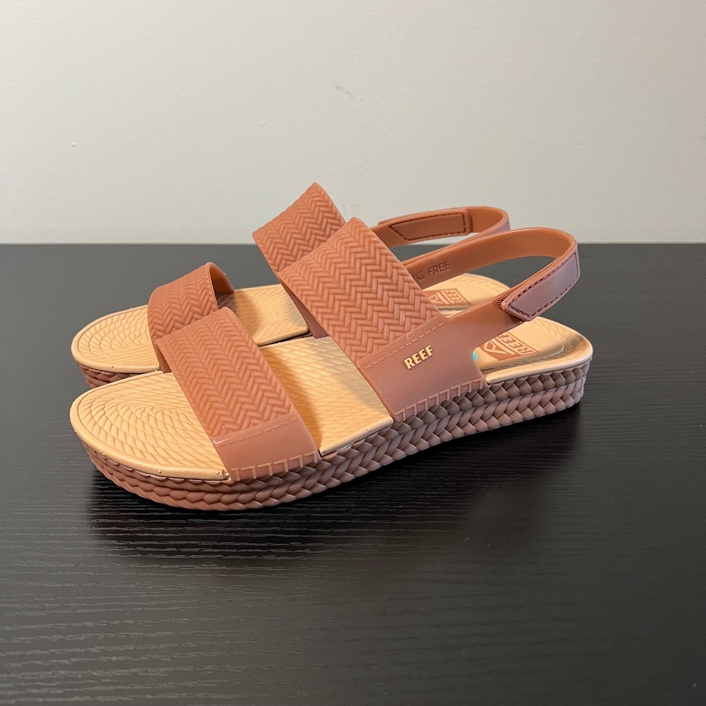 Reef Water Vista Sandals Women's 8 Clay Brown Water Friendly Platform Strappy